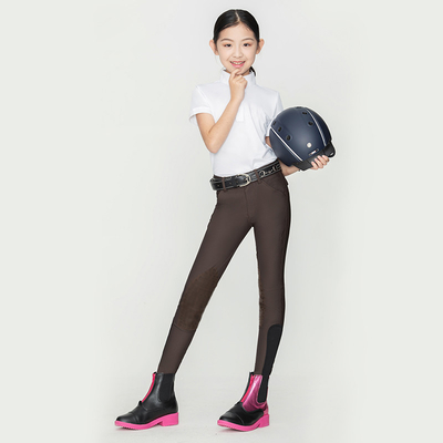 Children's Horse Riding Breeches Non Slip Anti Wear Knee Silicone Equestrian Pants