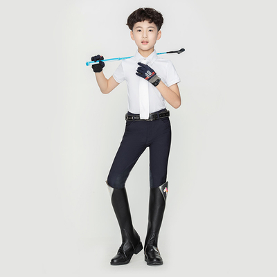Children's Horse Riding Breeches Non Slip Anti Wear Knee Silicone Equestrian Pants