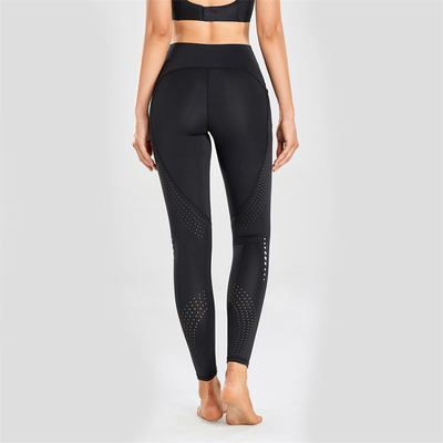 Mesh Breathable Plus Size Yoga Pants Sports Leggings Polyester Spandex