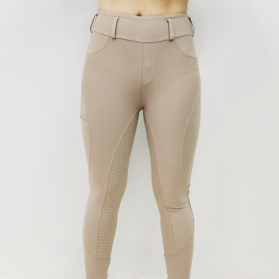 New Beige Women's Full Seat Riding Breeches Quick Dry Four Way Stretch Riding Pants