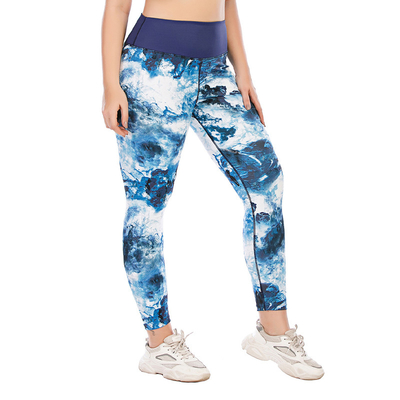 Scrunch Booty Womens Tie Dye Leggings Plus Size Quick Dry yoga pants