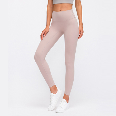 No Front Seam Yoga Pants Capri Customized Logo Tummy Control Butt Lifting Leggings