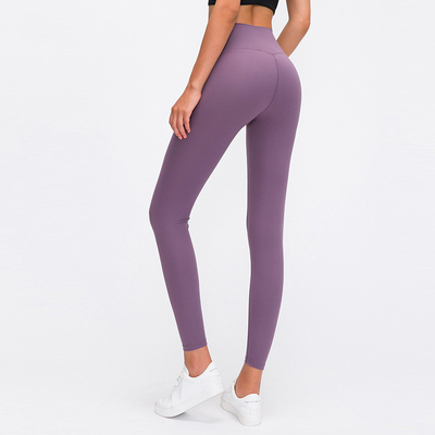 No Front Seam Yoga Pants Capri Customized Logo Tummy Control Butt Lifting Leggings