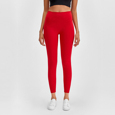 Finished High Waisted Squat Proof Leggings Breathable Full Length Yoga Pants