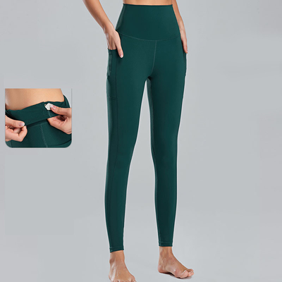 Plus Size Women's High Waisted Athletic Leggings Nylon Spandex STC Approved