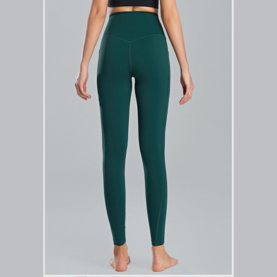Plus Size Women's High Waisted Athletic Leggings Nylon Spandex STC Approved