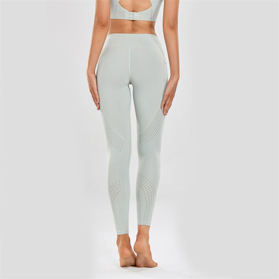 Front Pocket Plus Size Yoga Pants Tummy Control Printed High Waisted Mesh Leggings