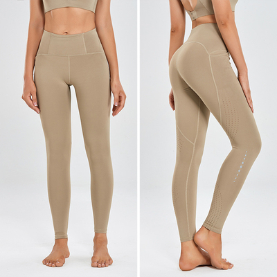 Front Pocket Plus Size Yoga Pants Tummy Control Printed High Waisted Mesh Leggings