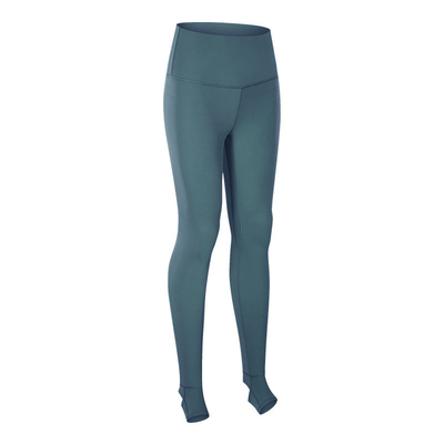 Foot Stepping Sports Yoga Pants Capri Solid Slim Fit High Waist Training Leggings