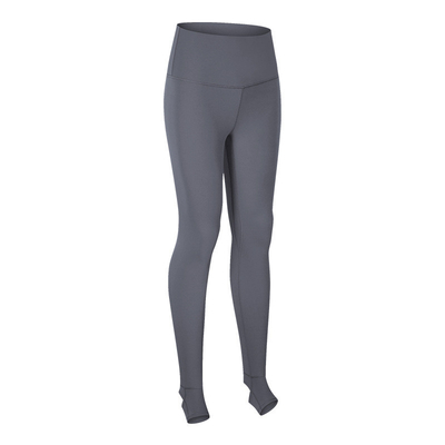 Foot Stepping Sports Yoga Pants Capri Solid Slim Fit High Waist Training Leggings