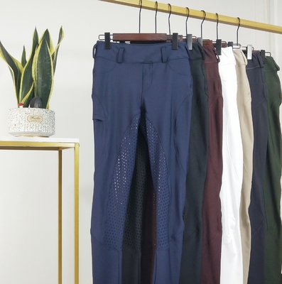 Navy Blue Horse Riding Pants 9 Colors High Stretchy Full Seat Silicone Breeches