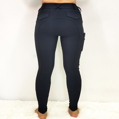 Women'S Equestrian Horse Riding Pants Silicone Black Knee Anti Pilling