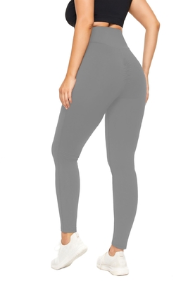 Polyester Spandex Plus Size Running Leggings Elastic High Waisted Running Pants