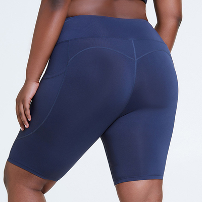 4XL Moisture Wicking Plus Size High Waisted Yoga Shorts pants Women's Running Shorts