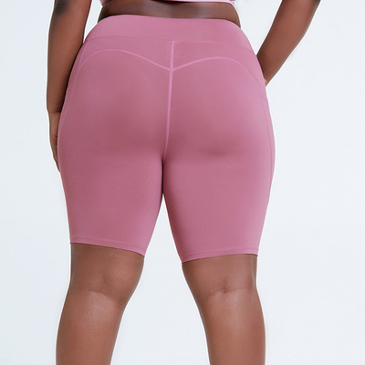 Naked Women's High Waisted Yoga Shorts Hip Lifting Plus Size Workout Clothing
