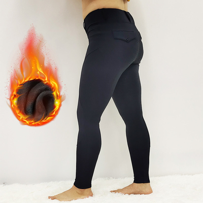 Belt Loop Horse Riding Compression Pants Polyester Winter Riding Breeches Full Seat
