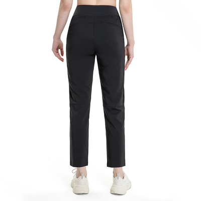Casual Straight Nylon Pocket Yoga Pants Nude Sports Leggings
