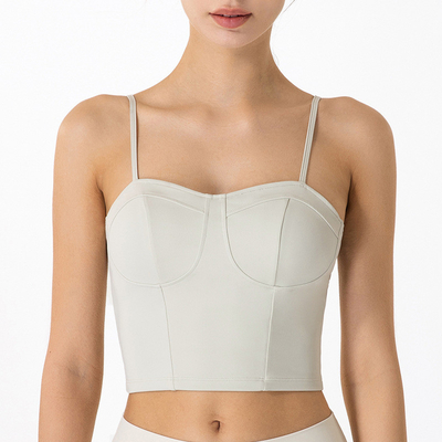 4 colors Solid Color Adjustable Splice Womens Sports Bra Breathable Yoga underwear