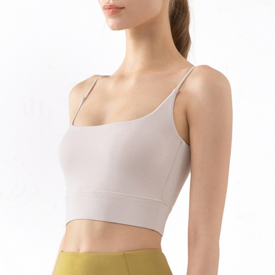 Small Shoulder Sling Fitness Yoga Bra Nylon Soft Women Sports Underwear