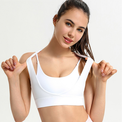 XL Fitness 75% Nylon Gather Training Yoga Vest Rib Women Lingerie