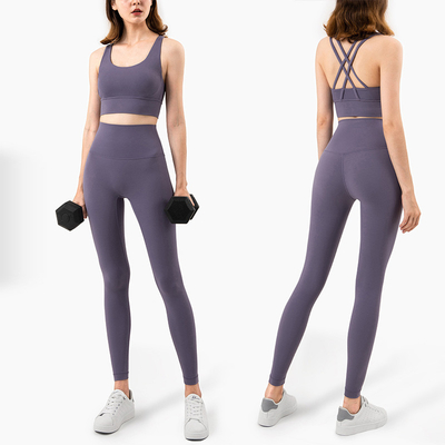 10 Colors Gym Athletic Women Yoga Set Workout Training Sports Set Custom Logo