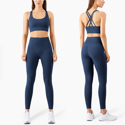 10 Colors Gym Athletic Women Yoga Set Workout Training Sports Set Custom Logo