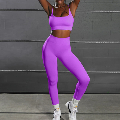 Quality 11 Colors Seamless Gym Clothing Outfits Women Fitness Yoga Set