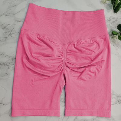 Seamless Yoga Gym Cycling Shorts Scrunch Butt Push Up Nylon High Waist