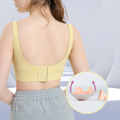 Large Chest Nylon Sports Yoga bra Women High-Strength Integrated Gym Bra