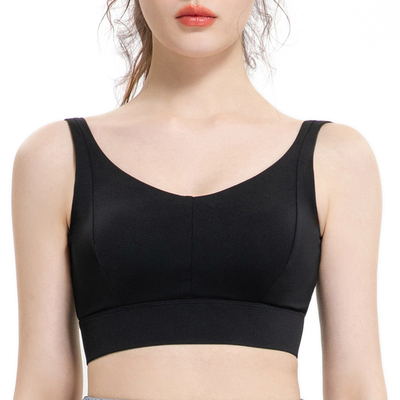 Large Chest Nylon Sports Yoga bra Women High-Strength Integrated Gym Bra