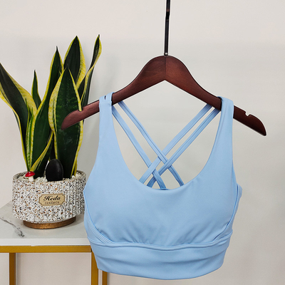 10 colors High Quality Nude V neck Girl Sports Bra Gym workout Fitness Clothing