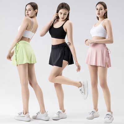 Anti-Exposure Girls Golf Clothes Badminton Skirts Mini Tennis Skirt with Pockets