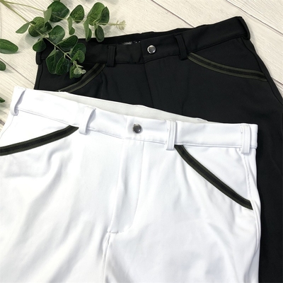 Male Knee Patch Silicone Grip Horse Riding Pants With Pockets
