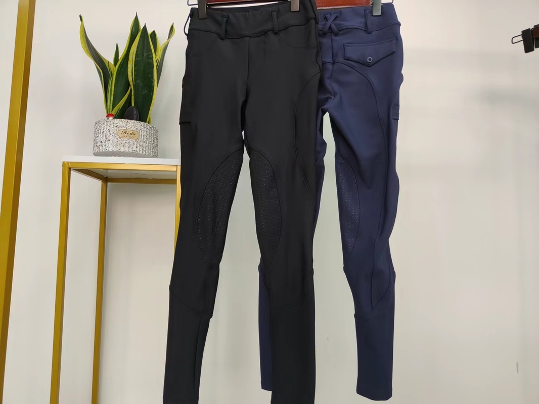 Knee Grip Horse Riding Leggings Four Way Stretch Women Equestrian Pants