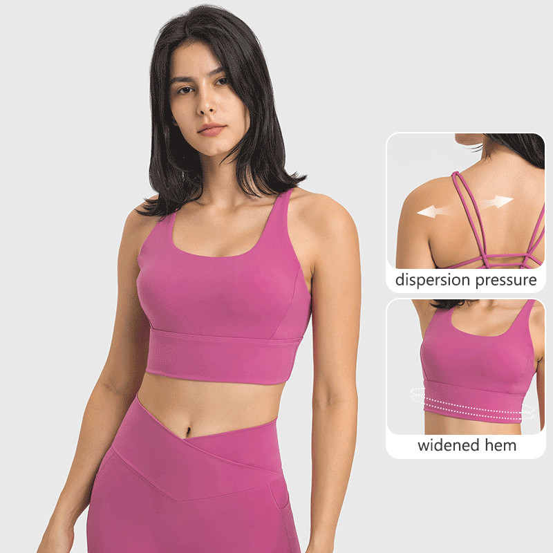 Wholesale Nude Women Sports Bra New Fashion Sxey Yoga Running Bra Tops