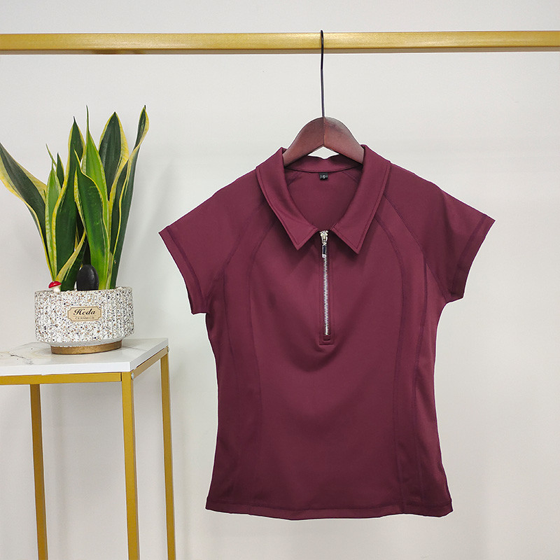 Nylon Equestrian Baselayer Horse Riding Tops High Neck T Shirts