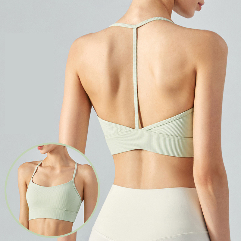 Nylon T Back Sports Underwear Bra Shockproof Women Fitness`Bra