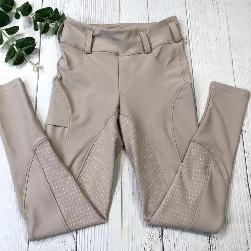 Anti Slip Full Seat Silicone Horse Riding Pants For Grils Children'S Breeches