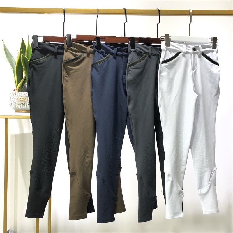 5 Colors Horse Riding Pants For Kids Boys Equetrisn Breechs With Pockets