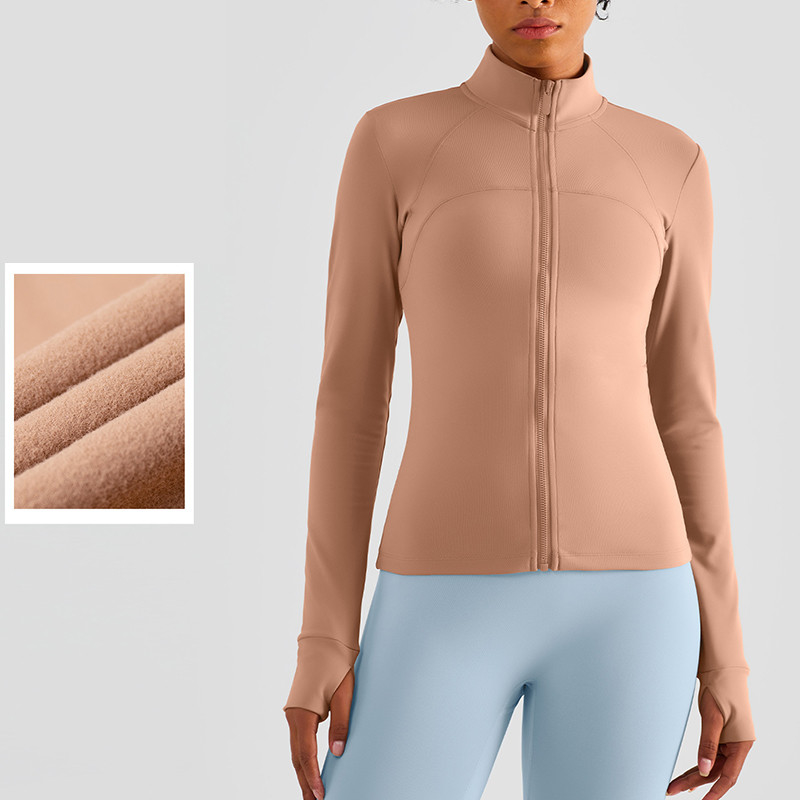 Zipper Warm Horse Riding Tops Winter Plush Equestrian Jacket
