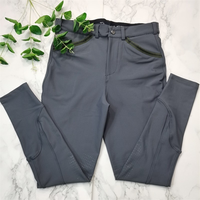 Knee Silicone Horse Riding Tights For Men Quick Dry Technical Fabrics Equestrian Pants