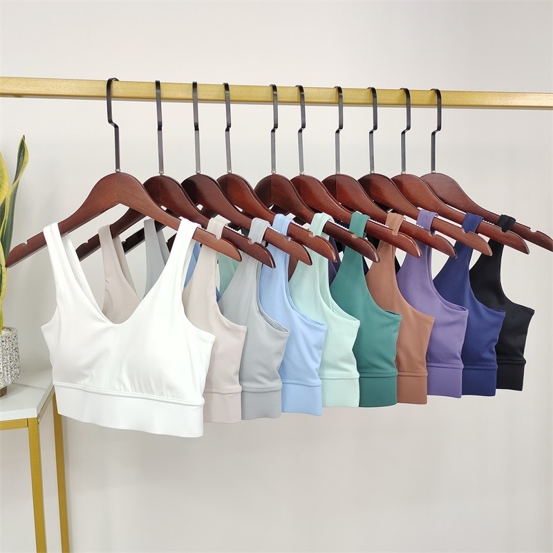 230g Womens Sports Bra Fitness Yoga Underwear Chest Pad Removable Nylon Bra Top