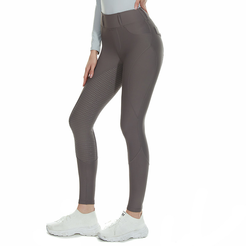 Warm Equestrian Winter Horse Riding Pants Full Seat Silicone Anti Pilling