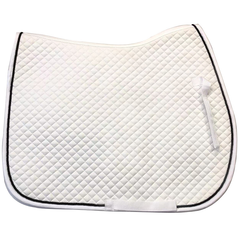 Lightweight White Horse Riding Pad 100% Honeycomb Cloth
