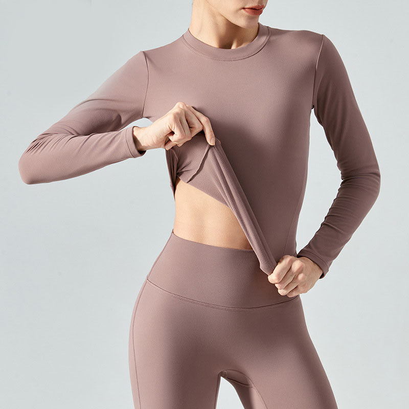 Winter Skin Friendly Plush Thickened Horse Riding Tops Warm Sports Long Sleeved