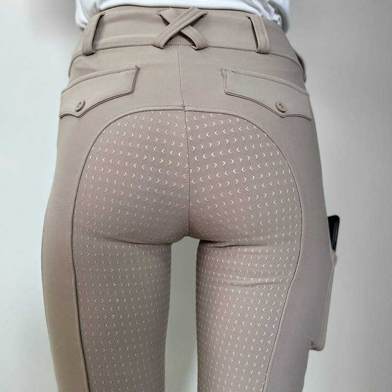 XS XL Kids Equestrian Riding Pants Silicone Four Way Stretch
