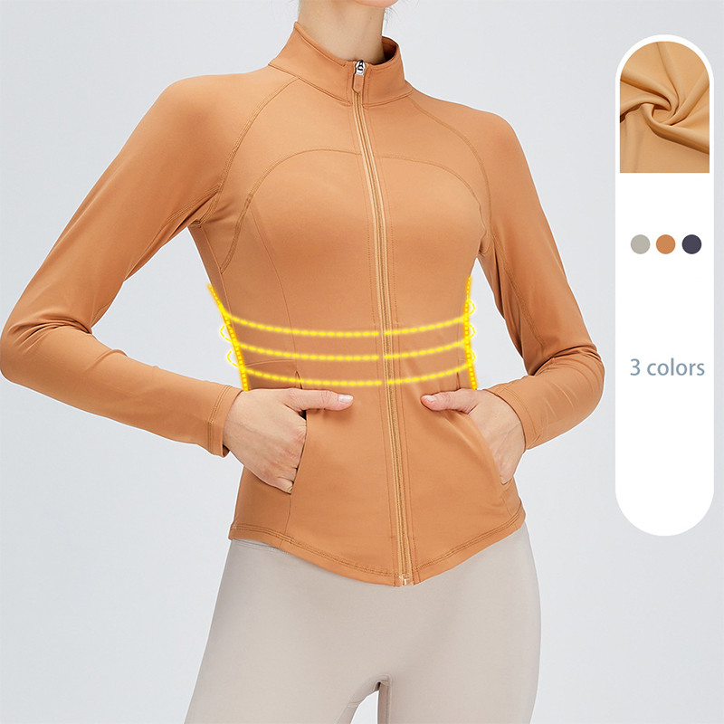 Slim Fit Nylon Women Sports Jacket Full Zipper Horse Riding Jackets