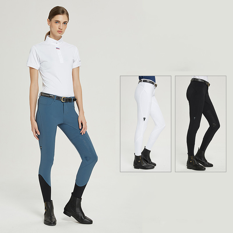 Custom Non Slip Horse Riding Breeches Pants Four Way Stretchable Grip Quick Dry