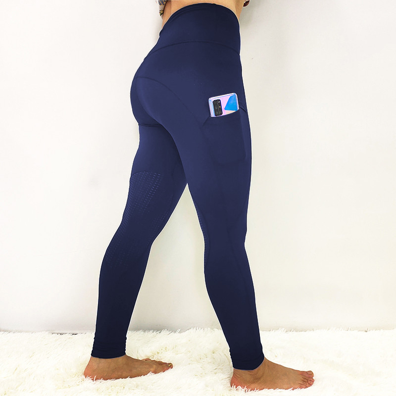 Knee Silicone Ladies Horse Riding Leggings Quick Drying Equestrian Riding Breeches