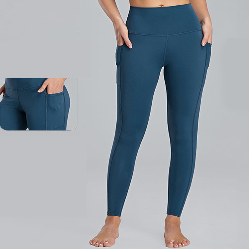 Plus Size Women's High Waisted Athletic Leggings Nylon Spandex STC Approved